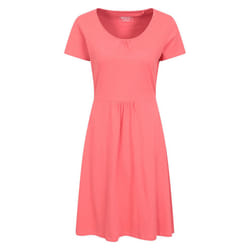 Mountain Warehouse Womens/Ladies Essentials Lora Plain Skater Dress - 12 UK, Coral