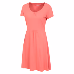 Mountain Warehouse Womens/Ladies Essentials Lora Plain Skater Dress - 12 UK, Coral