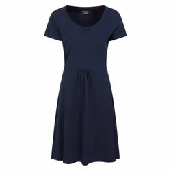 Mountain Warehouse Womens/Ladies Essentials Lora Plain Skater Dress - 16 UK, Dark Blue