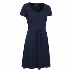Mountain Warehouse Womens/Ladies Essentials Lora Plain Skater Dress - 16 UK, Dark Blue