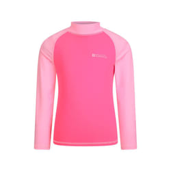 Mountain Warehouse Childrens/Kids Long-Sleeved Rash Top - 11-12 Years, Bubblegum Pink
