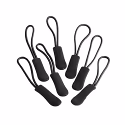 Quadra SLX Zip Pulls (Pack of 10) - One Size, Black