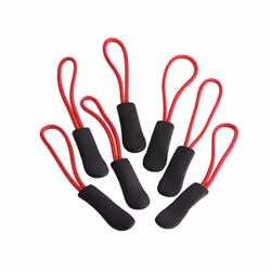 Quadra SLX Zip Pulls (Pack of 10) - One Size, Red