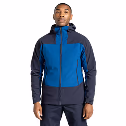 Craghoppers Mens Expert Active Contrast Hooded Soft Shell Jacket - 3XL, Poseidon Blue/Dark Navy