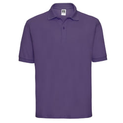 Russell Mens Polycotton Pique Polo Shirt - XS, Purple