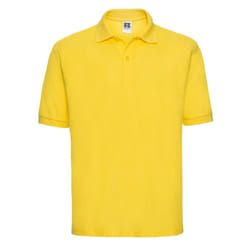 Russell Mens Polycotton Pique Polo Shirt - XXL, Yellow