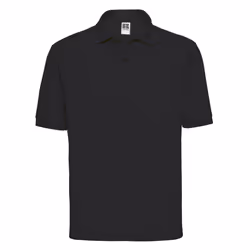 Russell Mens Polycotton Pique Polo Shirt - M, Black