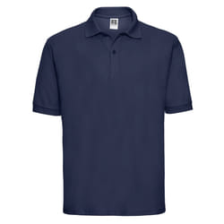 Russell Mens Polycotton Pique Polo Shirt - XS, French Navy