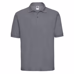 Russell Mens Polycotton Pique Polo Shirt - S, Convoy Grey