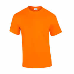 Gildan Mens Ultra Cotton T-Shirt - S, Safety Orange