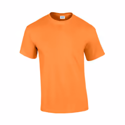 Gildan Mens Ultra Cotton T-Shirt - L, Tangerine