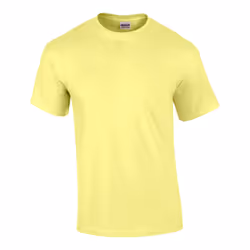 Gildan Mens Ultra Cotton T-Shirt - XL, Cornsilk