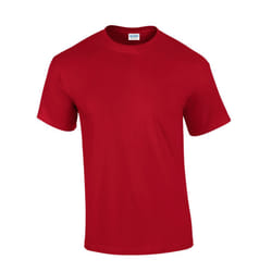 Gildan Mens Ultra Cotton T-Shirt - L, Cherry Red