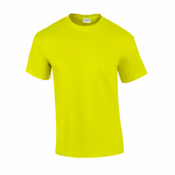 Gildan Mens Ultra Cotton T-Shirt - M, Safety Green