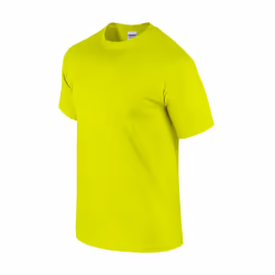 Gildan Mens Ultra Cotton T-Shirt - M, Safety Green