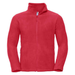 Russell Mens Outdoor Fleece Jacket - M, Classic Red