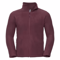Russell Mens Outdoor Fleece Jacket - XXL, Burgundy