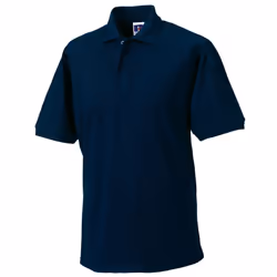 Russell Mens Polycotton Pique Hardwearing Polo Shirt - XS, French Navy