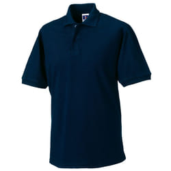 Russell Mens Polycotton Pique Hardwearing Polo Shirt - XS, French Navy