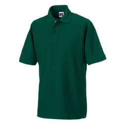 Russell Mens Polycotton Pique Hardwearing Polo Shirt - XS, Bottle Green