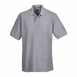 Russell Mens Polycotton Pique Hardwearing Polo Shirt - 4XL, Light Oxford