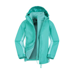 Mountain Warehouse Childrens/Kids Lightning 3 in 1 Waterproof Jacket - 2-3 Years, Teal