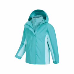 Mountain Warehouse Childrens/Kids Lightning 3 in 1 Waterproof Jacket - 2-3 Years, Teal