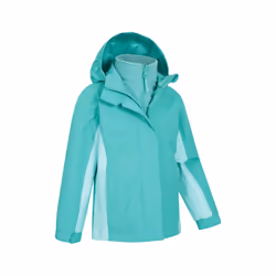 Mountain Warehouse Childrens/Kids Lightning 3 in 1 Waterproof Jacket - 2-3 Years, Teal