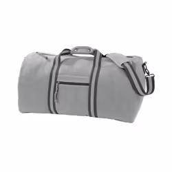 Quadra Vintage Canvas Duffle Bag - One Size, Vintage Light Grey