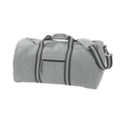 Quadra Vintage Canvas Duffle Bag - One Size, Vintage Light Grey