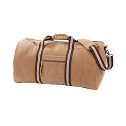 Quadra Vintage Canvas Duffle Bag - One Size, Sahara