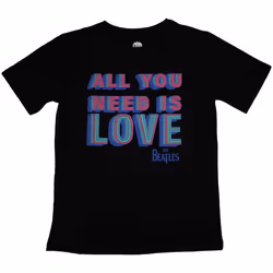 The Beatles Womens/Ladies All You Need Is Love T-Shirt - L, Black