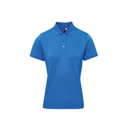 Premier Womens/Ladies Coolchecker Plus Polo Shirt - XL, Sapphire Blue