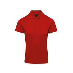 Premier Womens/Ladies Coolchecker Plus Polo Shirt - XXL, Red