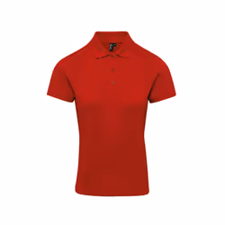 Premier Womens/Ladies Coolchecker Plus Polo Shirt - XS, Red
