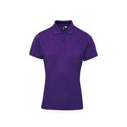 Premier Womens/Ladies Coolchecker Plus Polo Shirt - XXL, Purple