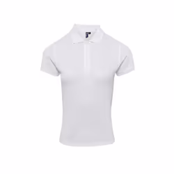 Premier Womens/Ladies Coolchecker Plus Polo Shirt - XXL, White