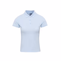 Premier Womens/Ladies Coolchecker Plus Polo Shirt - XL, Light Blue