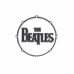 The Beatles Logo Drum Badge