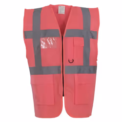 Yoko Unisex Adult Executive Hi-Vis Waistcoat - XXL, Pink