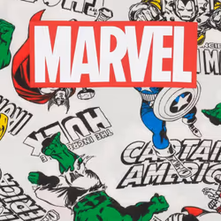 Marvel Boys Superhero Short Pyjama Set - 7-8 Years, White/Multicoloured