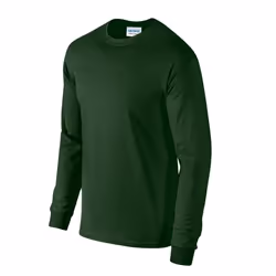 Gildan Unisex Adult Ultra Plain Cotton Long-Sleeved T-Shirt - XL, Forest