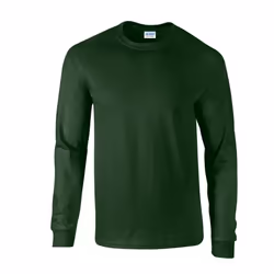 Gildan Unisex Adult Ultra Plain Cotton Long-Sleeved T-Shirt - S, Forest