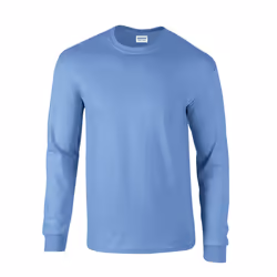 Gildan Unisex Adult Ultra Plain Cotton Long-Sleeved T-Shirt - S, Carolina Blue