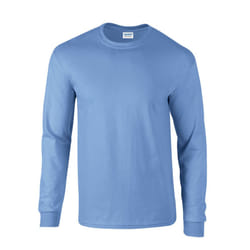 Gildan Unisex Adult Ultra Plain Cotton Long-Sleeved T-Shirt - S, Carolina Blue