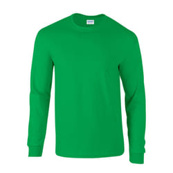 Gildan Unisex Adult Ultra Plain Cotton Long-Sleeved T-Shirt - S, Irish Green