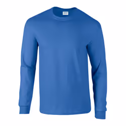 Gildan Unisex Adult Ultra Plain Cotton Long-Sleeved T-Shirt - S, Royal Blue