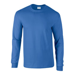 Gildan Unisex Adult Ultra Plain Cotton Long-Sleeved T-Shirt - S, Royal Blue
