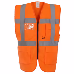 Yoko Unisex Adult Executive Hi-Vis Safety Waistcoat - S, Orange