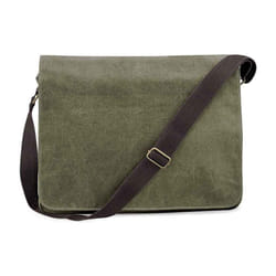 Quadra Vintage Messenger Bag - One Size, Vintage Military Green